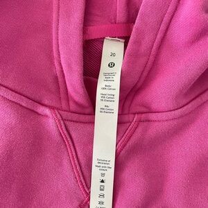 Lululemon Hot Pink Crop Hoodie